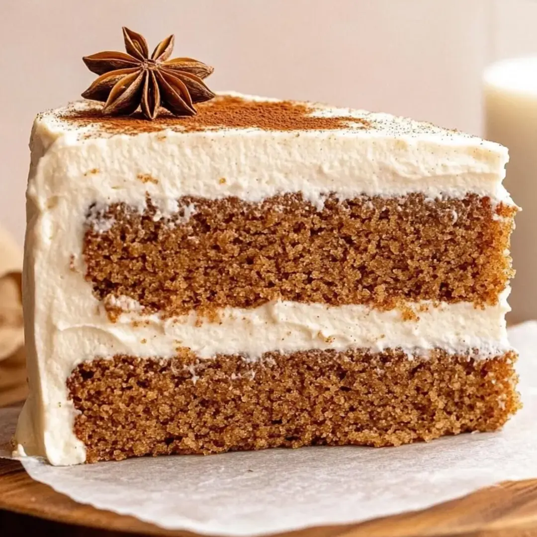 Ein Stück Kuchen mit einem Stern obendrauf.