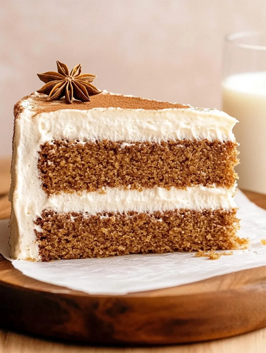 Ein Stück Kuchen mit einer Sterndekoration oben drauf.