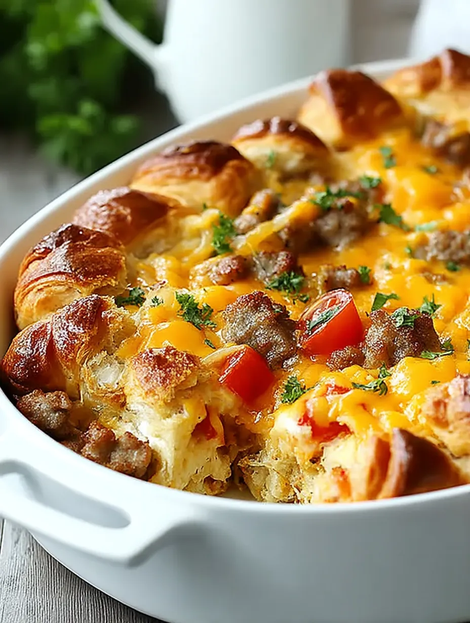 Ein gebackenes Gericht mit Fleisch und Käse.