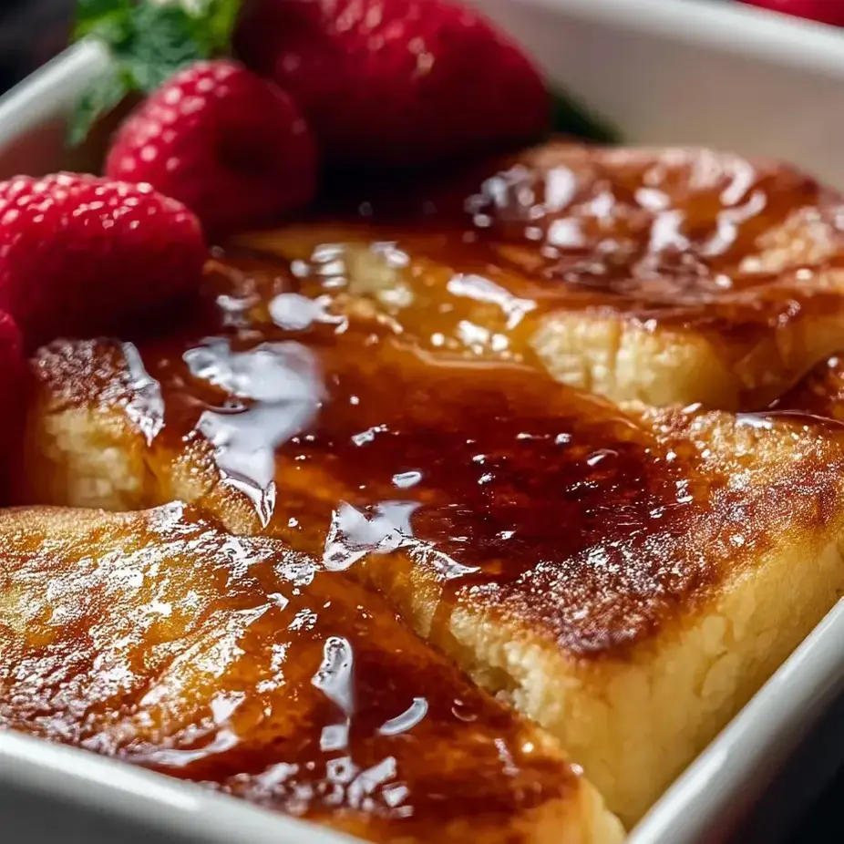 Eine Schüssel mit Essen, Erdbeeren und Sauce.