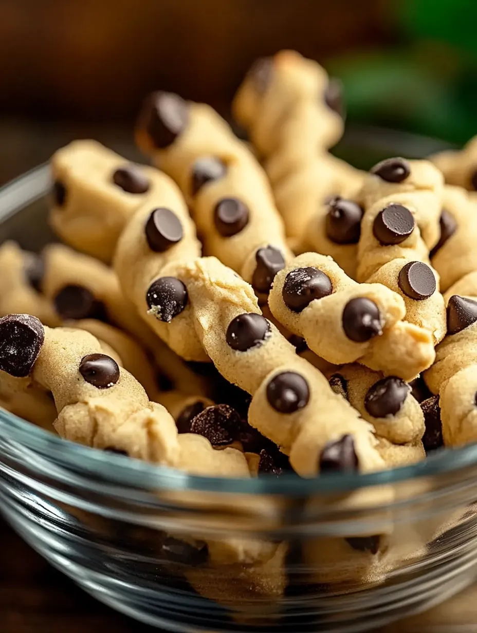 Eine Schüssel mit Chocolate Chip Cookies.