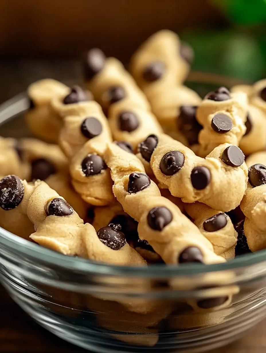 Eine Schüssel mit Chocolate Chip Cookies.