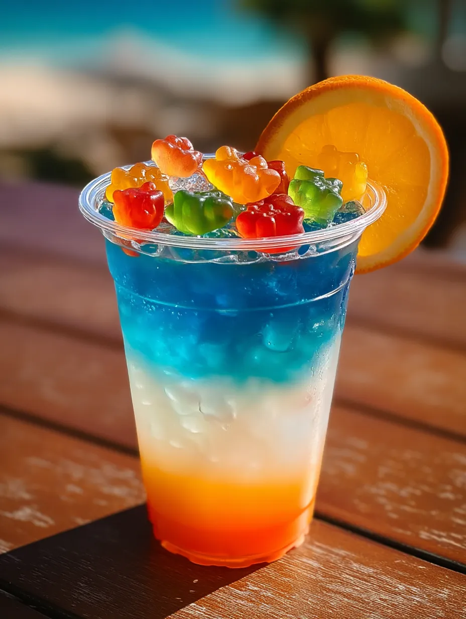 Becher Punsch mit Orangenschnitz oben drauf.