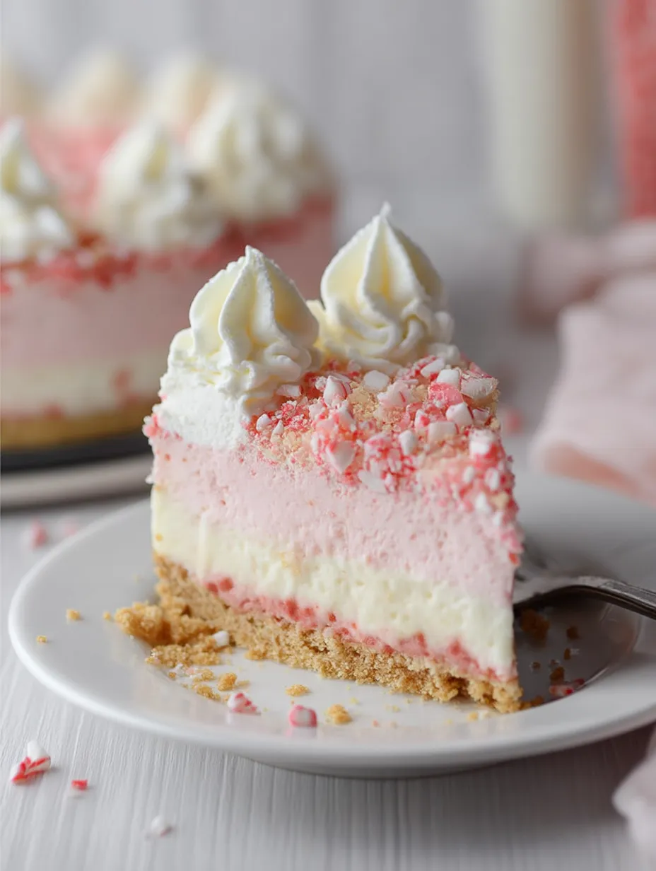 Ein Stück Kuchen mit weißem Frosting und roten Streuseln.