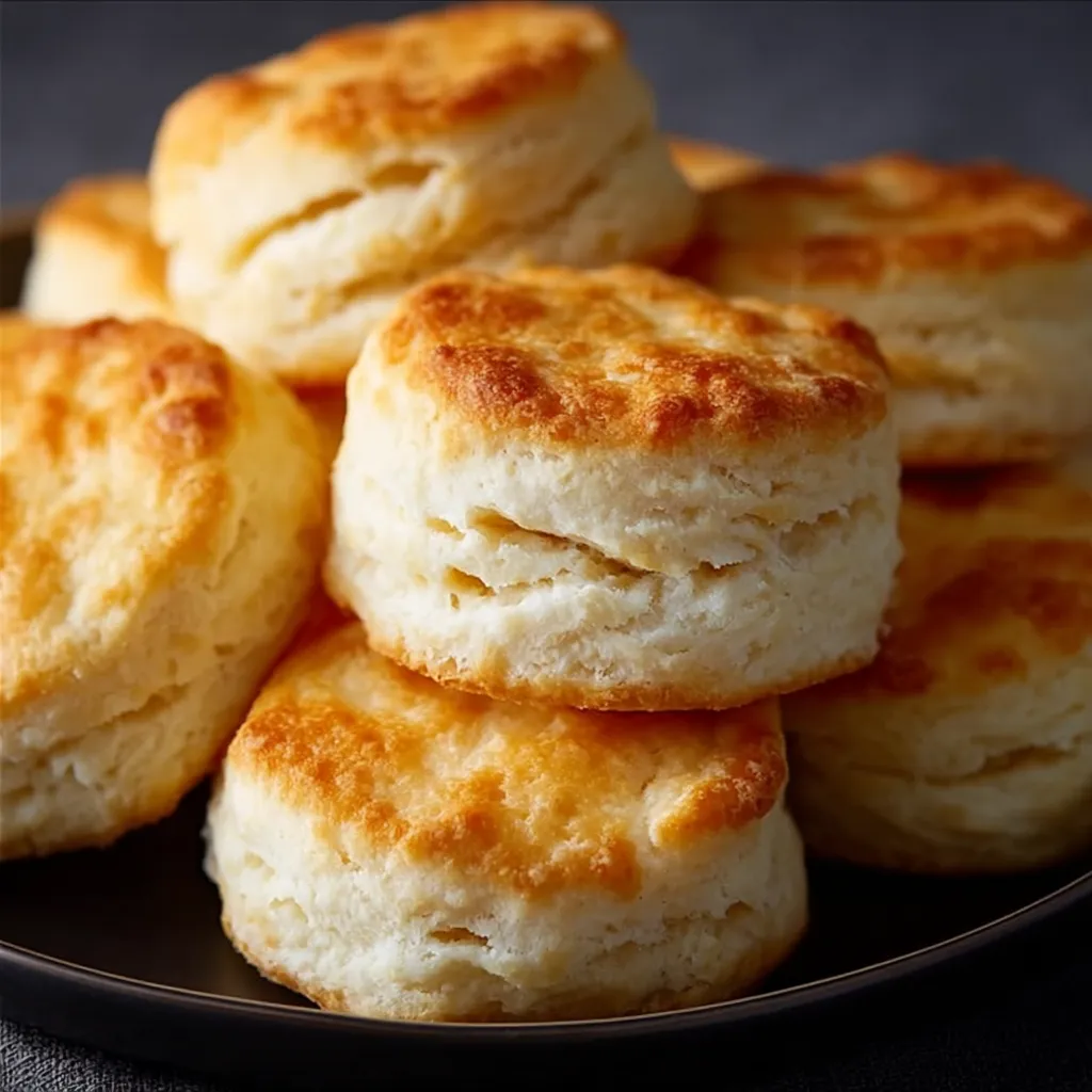 Ein Teller voller Biscuits.