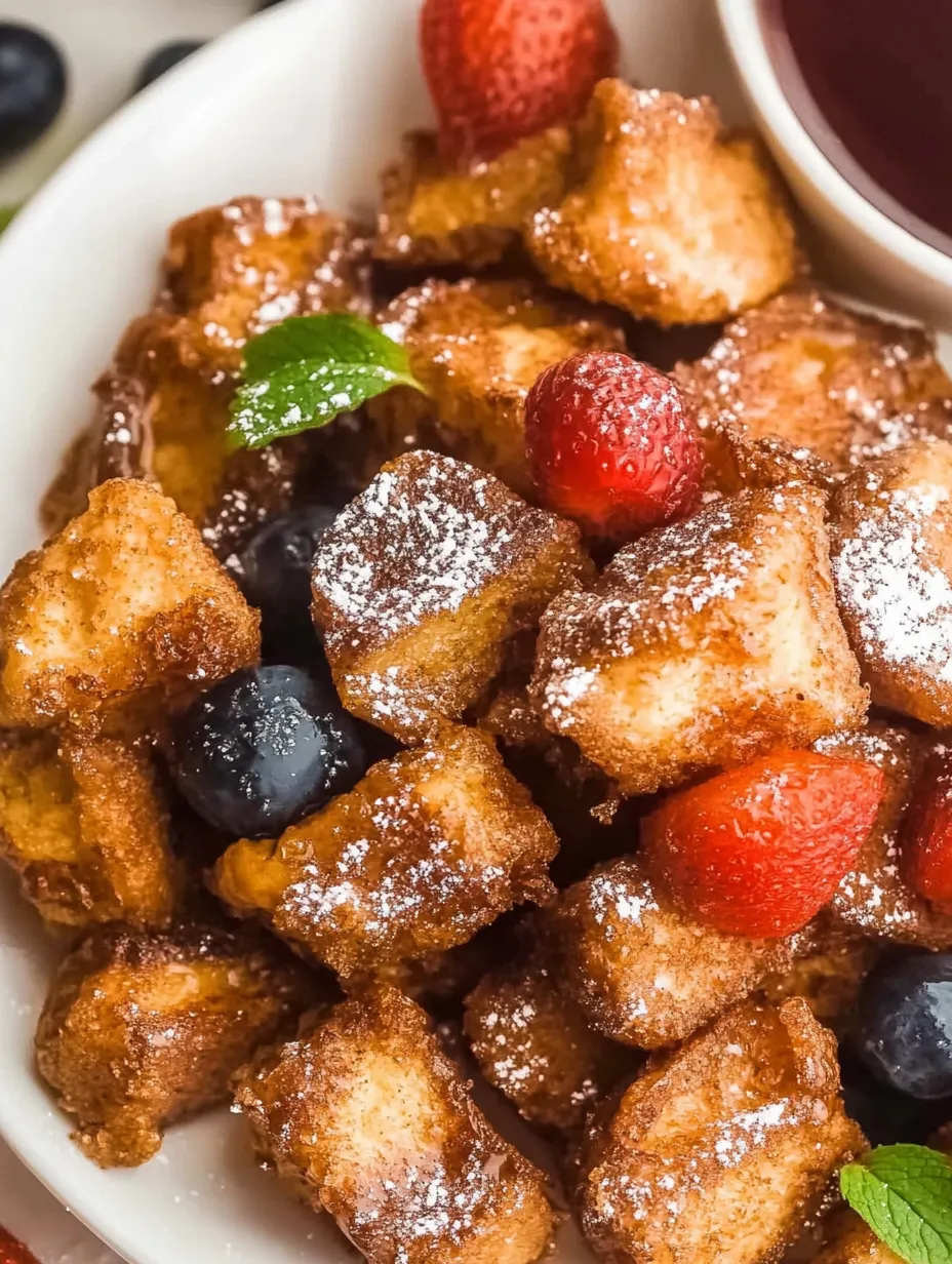 Eine Schüssel mit Essen, dazu Erdbeeren und Blaubeeren.