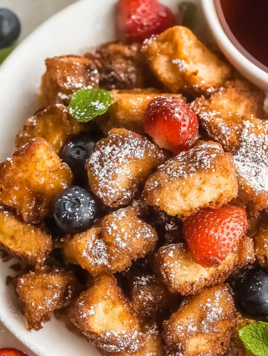 Eine Schüssel mit Essen, dazu Erdbeeren und Blaubeeren.