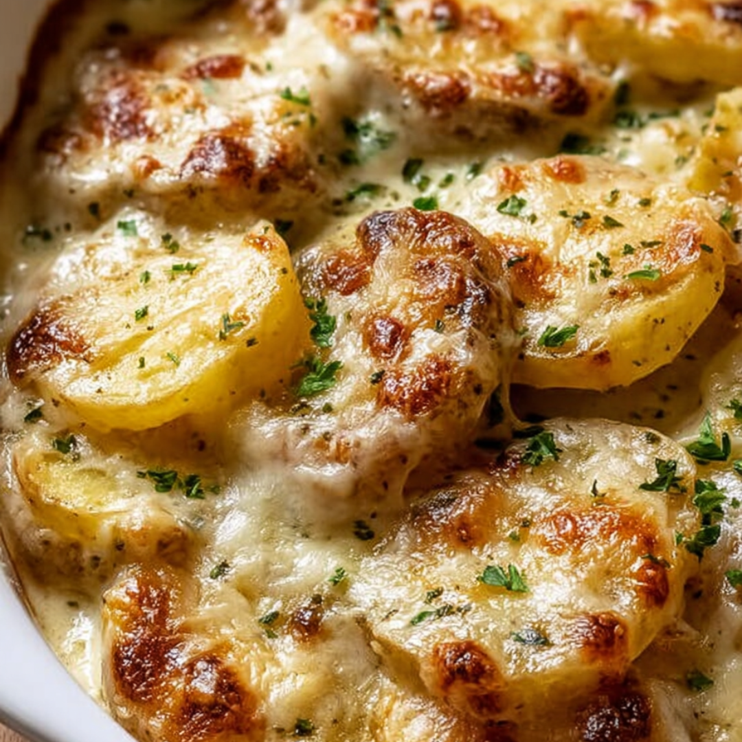 Eine Schale mit Essen und frischem Grün oben drauf.