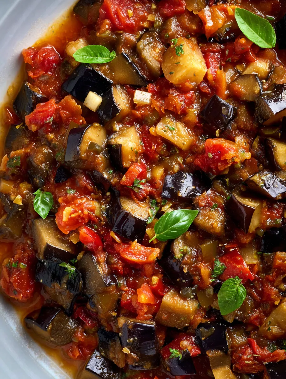Eine Schale mit Tomaten, Basilikum und anderem Gemüse.