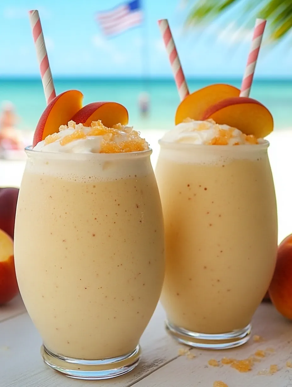Zwei Gläser mit Fruchtshakes und Strohhalmen.