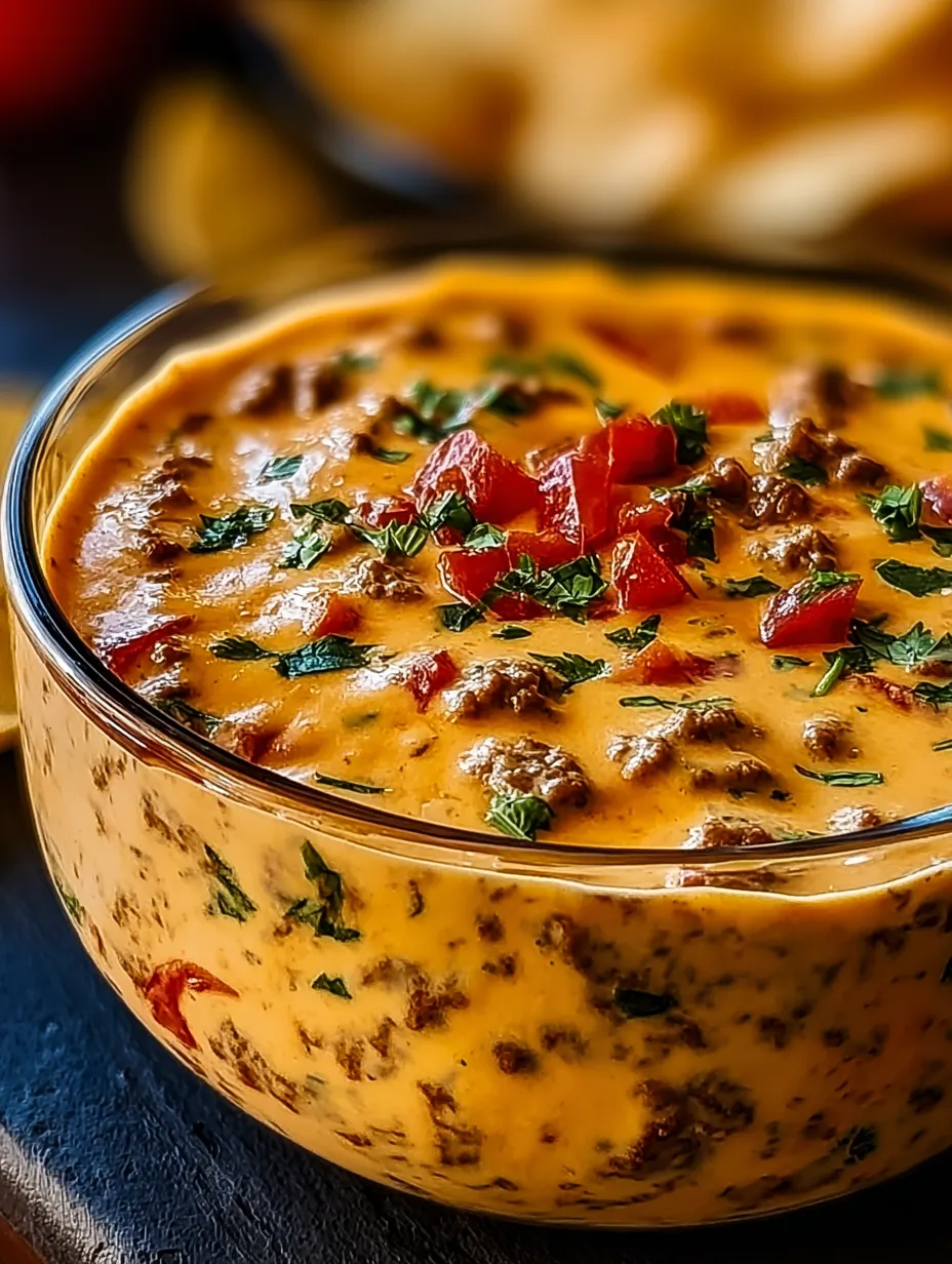 Eine Schale Chili mit Tomaten und Fleisch.