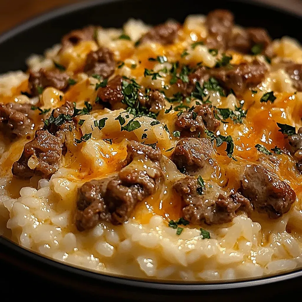 Eine Schale mit Fleisch und Käse.