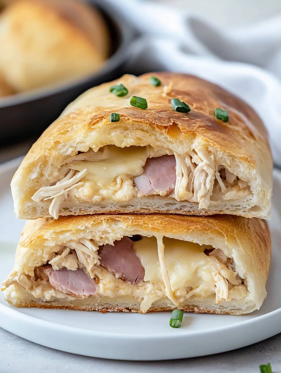 Ein Sandwich mit Fleisch und Käse.